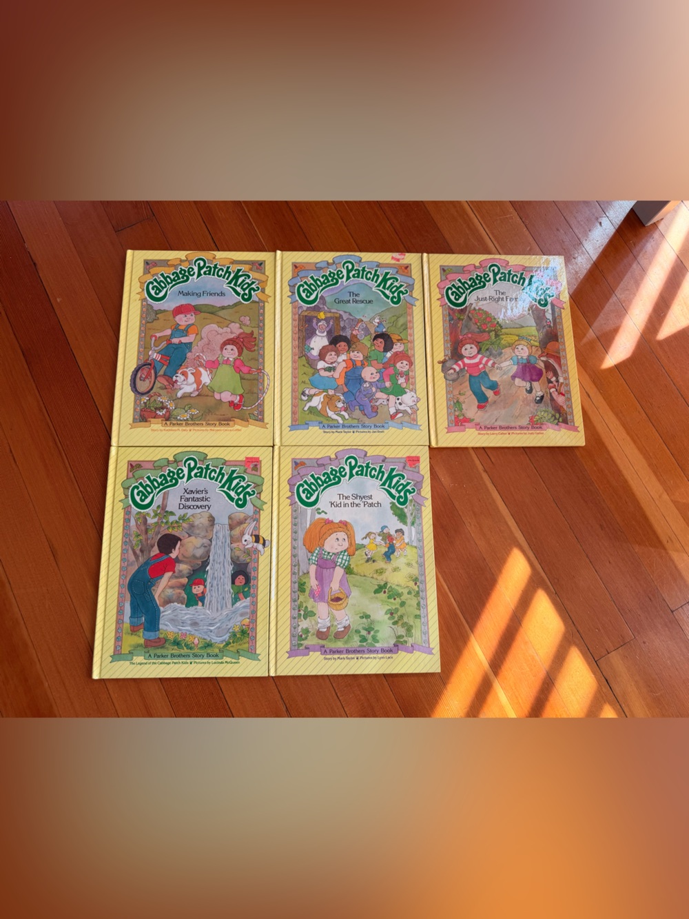 Set of 5 Assorted Vintage Cabbage Patch Kids Hardcover Books